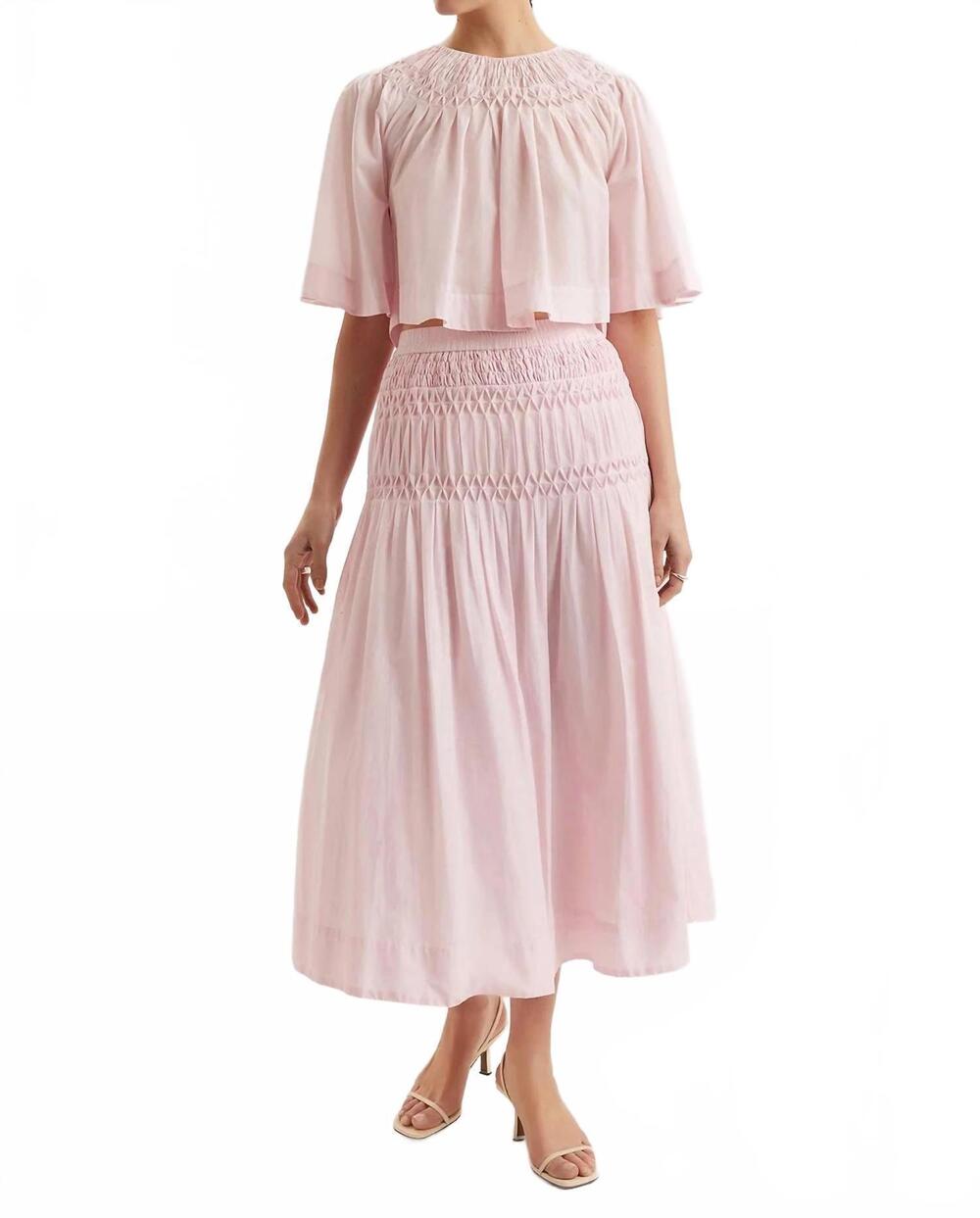 NEW MERLETTE sanjh bell sleeves top in lotus